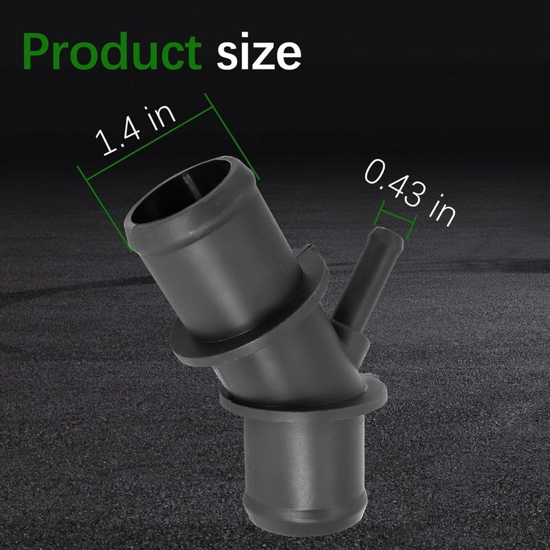 MINETPS 165710V020 Upper Radiator Coolant Hose Connector Pipe Adapter Fit for Toyota RAV4 2009 2010 2011 2012 Replace 16571-0V020 16057-36011 1605736011 - Image 3